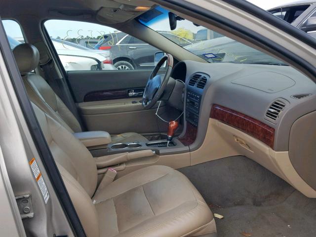 1LNHM86S31Y721295 - 2001 LINCOLN LS GOLD photo 5