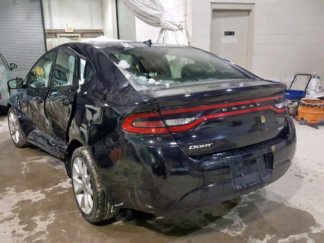 1C3CDFBAXDD148864 - 2013 DODGE DART SXT BLACK photo 3