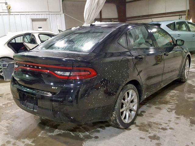 1C3CDFBAXDD148864 - 2013 DODGE DART SXT BLACK photo 4