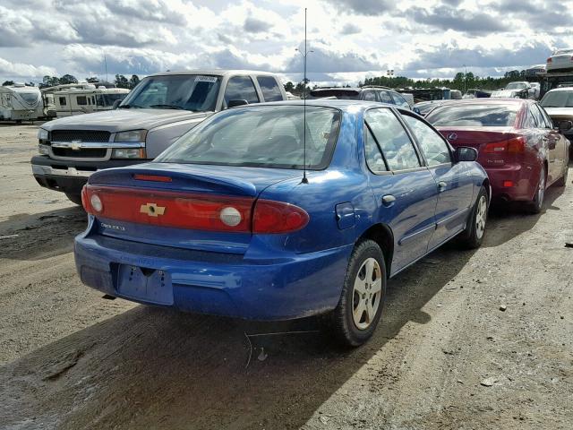 1G1JF52F347118423 - 2004 CHEVROLET CAVALIER L BLUE photo 4