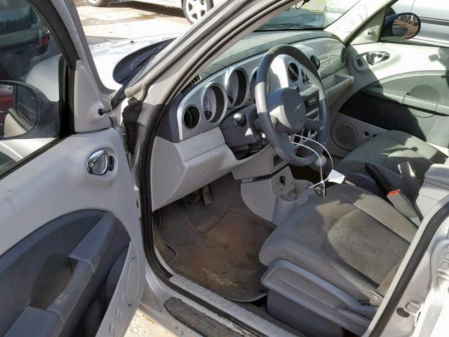 3A8FY48B78T105559 - 2008 CHRYSLER PT CRUISER SILVER photo 9