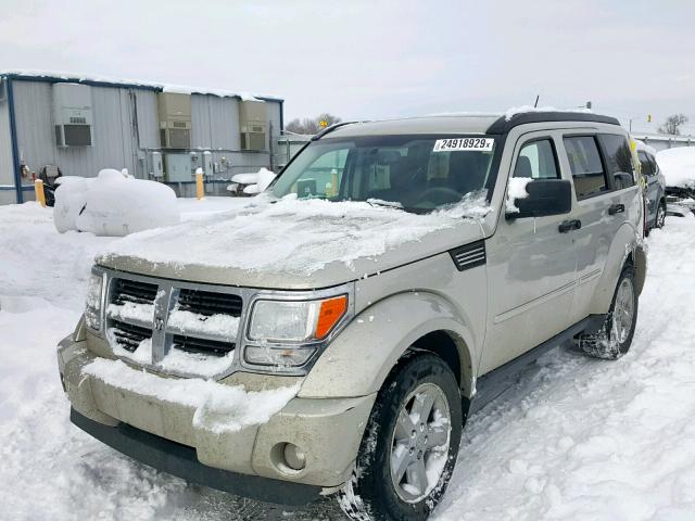 1D8GU58KX8W214820 - 2008 DODGE NITRO SLT TAN photo 2