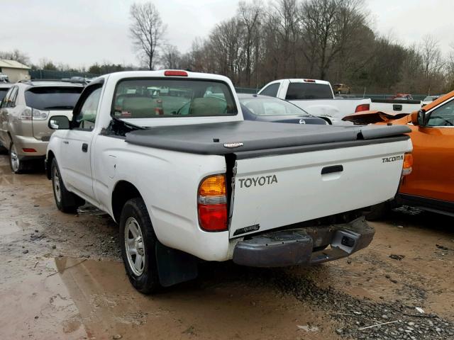 5TENL42N54Z438208 - 2004 TOYOTA TACOMA WHITE photo 3