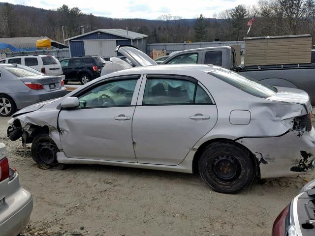 2T1BU4EE4AL500789 - 2010 TOYOTA COROLLA/S/ SILVER photo 9