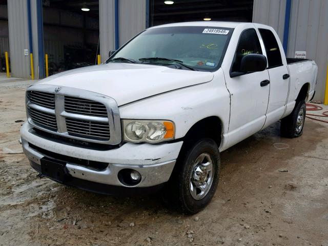 3D7KS28C05G778353 - 2005 DODGE RAM 2500 S WHITE photo 2