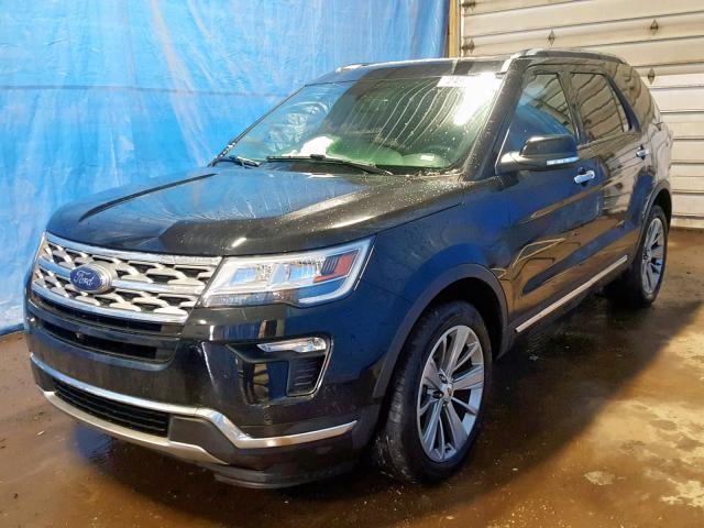 1FM5K8F85JGB32879 - 2018 FORD EXPLORER L BLACK photo 2