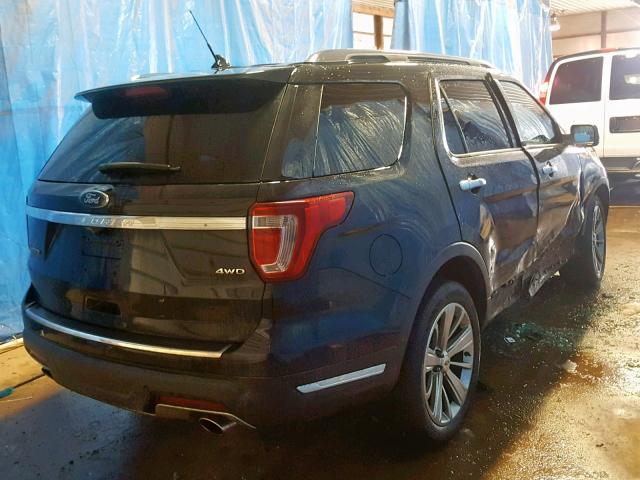 1FM5K8F85JGB32879 - 2018 FORD EXPLORER L BLACK photo 4