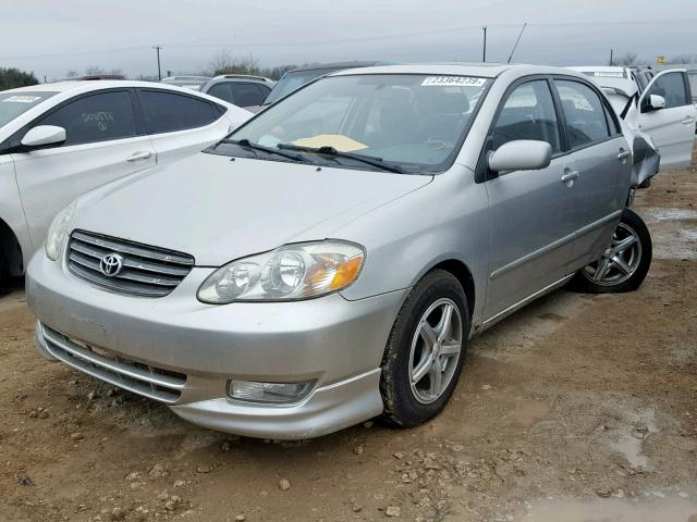 2T1BR32E84C267245 - 2004 TOYOTA COROLLA CE GRAY photo 2