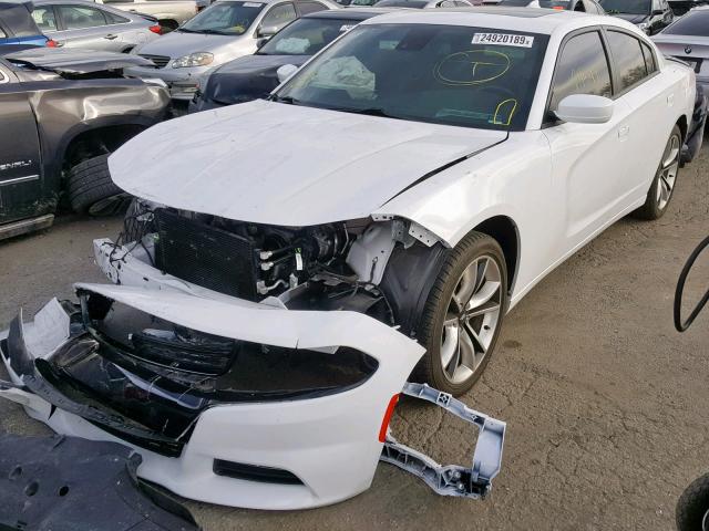 2C3CDXHG9HH543905 - 2017 DODGE CHARGER SX WHITE photo 2