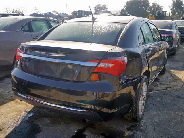 1C3CCBAB6EN124613 - 2014 CHRYSLER 200 LX BLACK photo 4