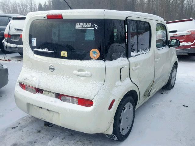 JN8AZ2KR2AT164498 - 2010 NISSAN CUBE BASE WHITE photo 4