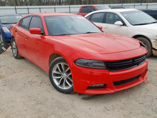 2C3CDXHG2GH319373 - 2016 DODGE CHARGER SX RED photo 1