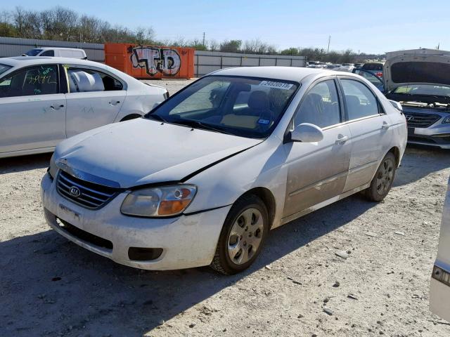 KNAFE121785495428 - 2008 KIA SPECTRA EX WHITE photo 2