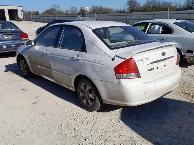 KNAFE121785495428 - 2008 KIA SPECTRA EX WHITE photo 3