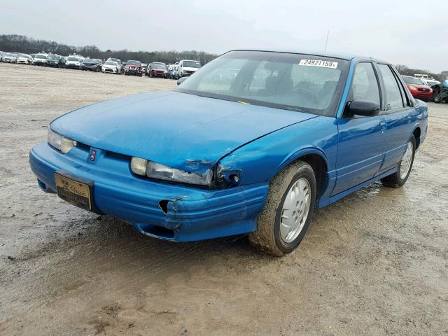 1G3WH52M4SD371495 - 1995 OLDSMOBILE CUTLASS SU BLUE photo 2