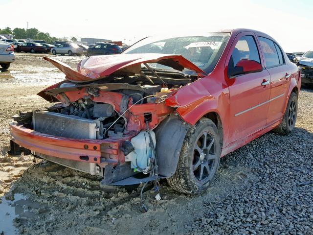 1G1AD5F52A7131666 - 2010 CHEVROLET COBALT 1LT RED photo 2