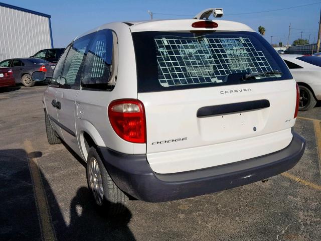 1D4GP21363B334303 - 2003 DODGE CARAVAN C/ WHITE photo 3