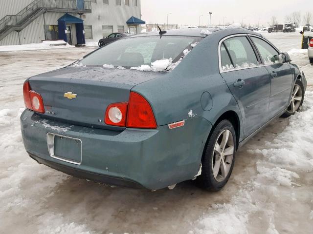 1G1ZJ57B49F134313 - 2009 CHEVROLET MALIBU 2LT GREEN photo 4