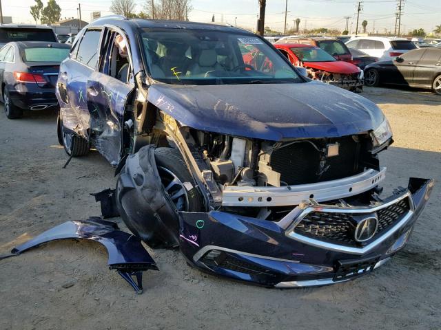 5FRYD3H82HB001603 - 2017 ACURA MDX ADVANC BLUE photo 1