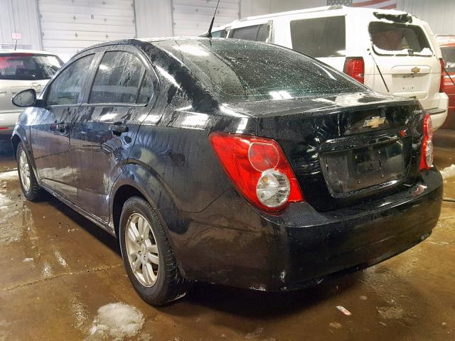 1G1JA5SH3C4115716 - 2012 CHEVROLET SONIC LS 黑色 照片 3