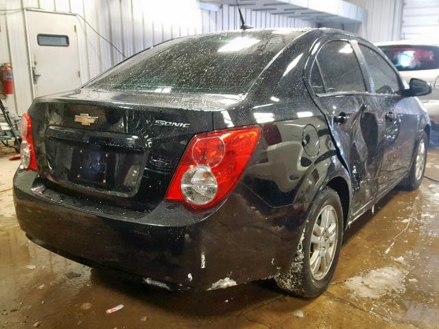 1G1JA5SH3C4115716 - 2012 CHEVROLET SONIC LS 黑色 照片 4