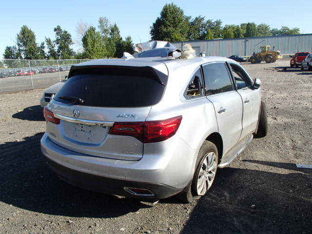 5FRYD4H46EB021271 - 2014 ACURA MDX TECH 银色 照片 4