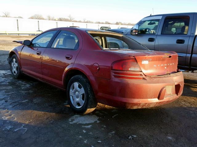 1B3EL46T15N600723 - 2005 DODGE STRATUS SX RED photo 3