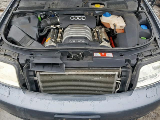 WAULT64B54N053253 - 2004 AUDI A6 3.0 QUA GRAY photo 7