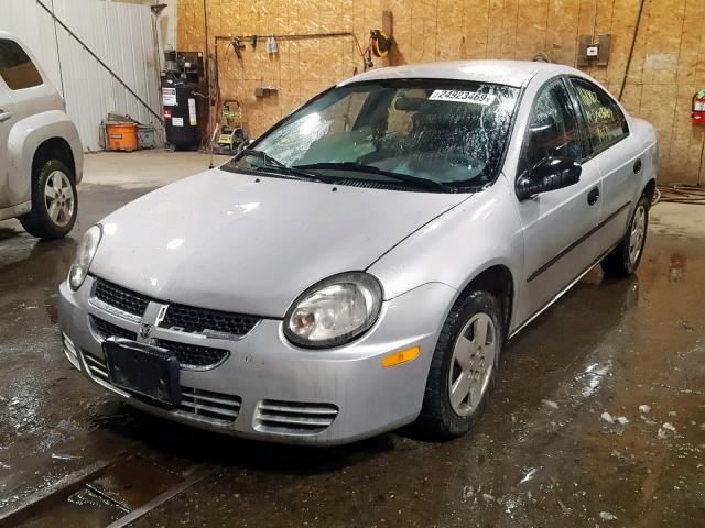 1B3ES26C14D624581 - 2004 DODGE NEON BASE SILVER photo 2