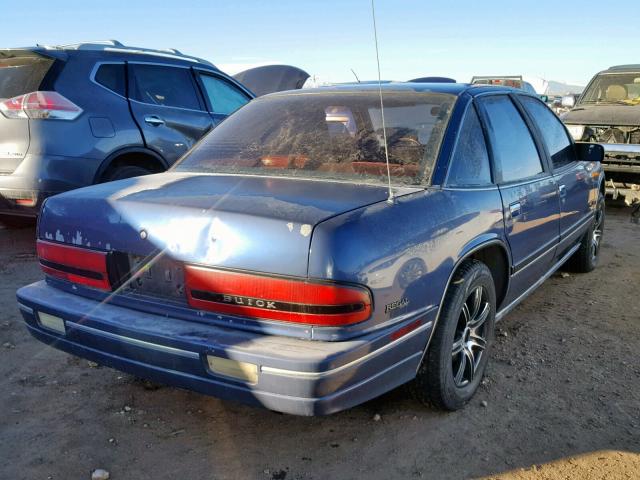 2G4WB54T2P1485046 - 1993 BUICK REGAL CUST BLUE photo 4