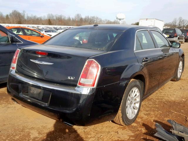 2C3CCAAG6EH103646 - 2014 CHRYSLER 300 BLACK photo 4