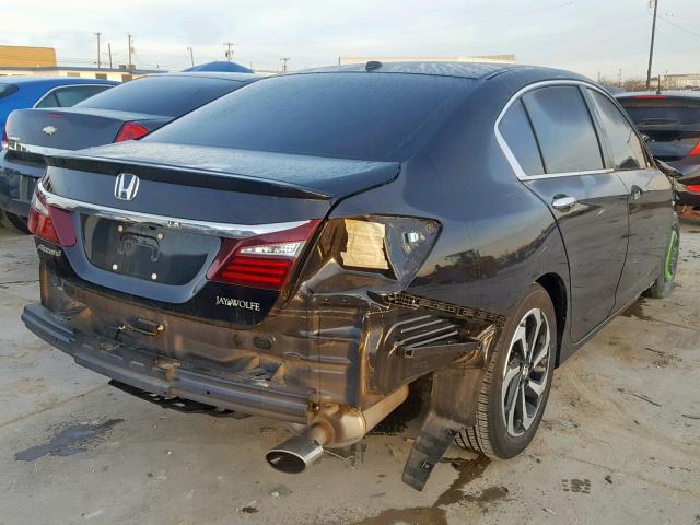 1HGCR2F82HA181539 - 2017 HONDA ACCORD EXL BLACK photo 4