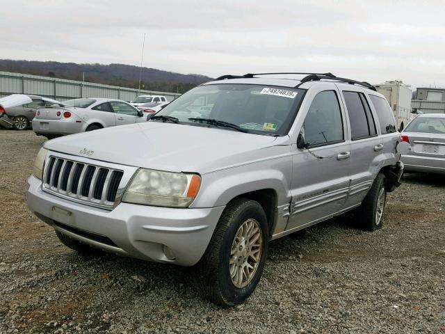 1J4GW58N64C259116 - 2004 JEEP GRAND CHER SILVER photo 2