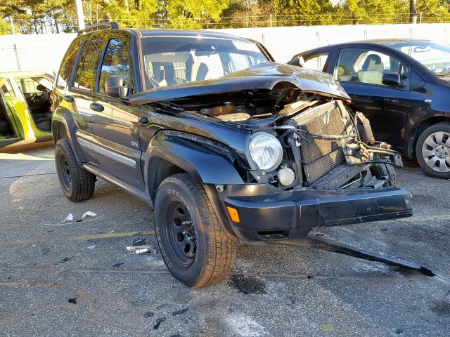 1J4GL48KX6W225660 - 2006 JEEP LIBERTY SP BLACK photo 1