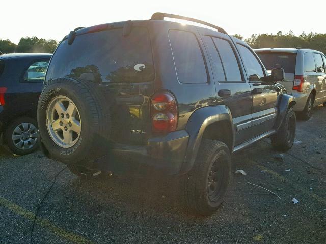 1J4GL48KX6W225660 - 2006 JEEP LIBERTY SP BLACK photo 4