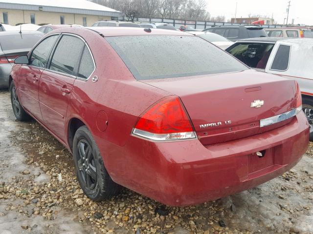 2G1WB58K469114324 - 2006 CHEVROLET IMPALA LS BURGUNDY photo 3