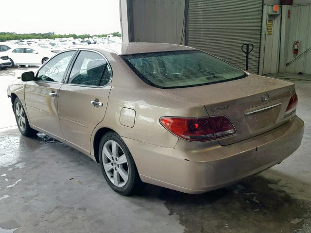 JTHBA30G855080208 - 2005 LEXUS ES 330 BEIGE photo 3