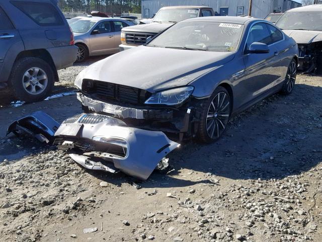 WBA6H7C53GGA05021 - 2016 BMW 650 XI GRAY photo 2