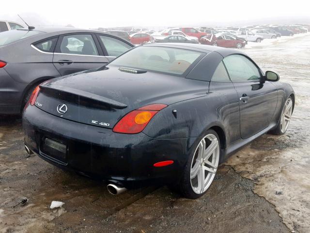 JTHFN48Y020014060 - 2002 LEXUS SC 430 BLACK photo 4