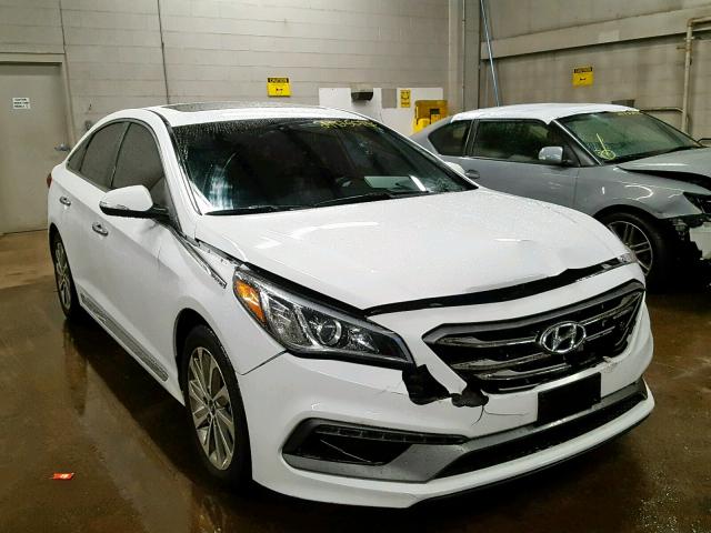 5NPE34AF9HH529839 - 2017 HYUNDAI SONATA SPO WHITE photo 1