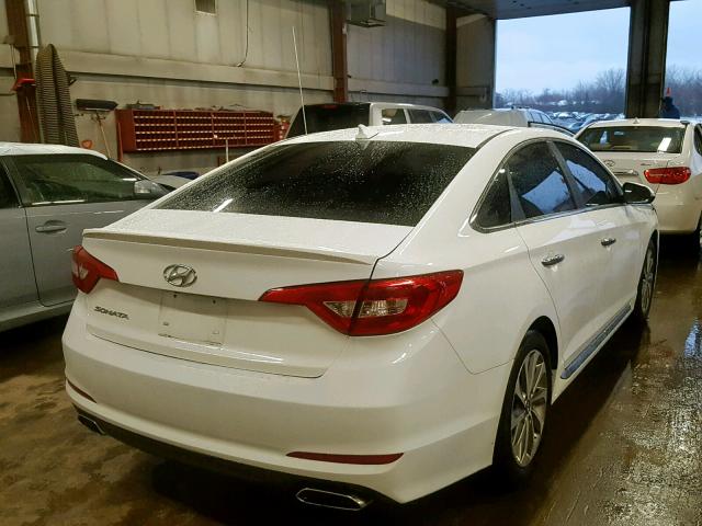 5NPE34AF9HH529839 - 2017 HYUNDAI SONATA SPO WHITE photo 4