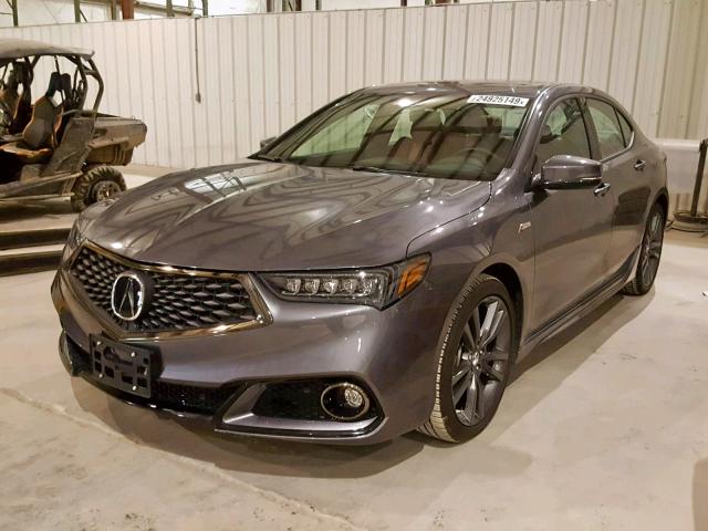 19UUB3F60JA006368 - 2018 ACURA TLX TECH+A GRAY photo 2