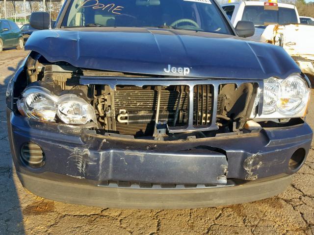 1J4GS48K36C218425 - 2006 JEEP GRAND CHER BLUE photo 9