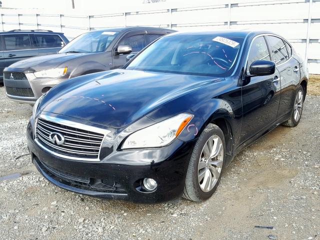 JN1AY1AP6CM530214 - 2012 INFINITI M56 BLACK photo 2