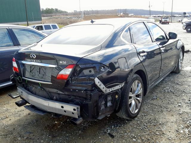 JN1AY1AP6CM530214 - 2012 INFINITI M56 BLACK photo 4