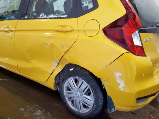 3HGGK5H41JM730531 - 2018 HONDA FIT LX YELLOW photo 9