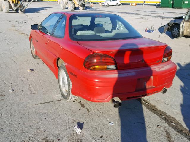 1G2NW12T7VC753925 - 1997 PONTIAC GRAND AM G RED photo 3