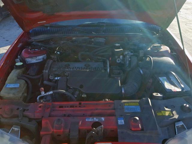 1G2NW12T7VC753925 - 1997 PONTIAC GRAND AM G RED photo 7