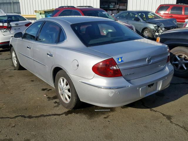2G4WD532751195675 - 2005 BUICK LACROSSE C SILVER photo 3
