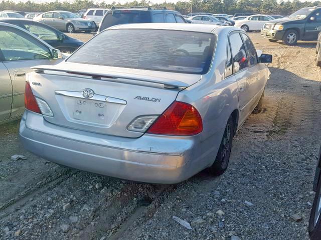 4T1BF28B8YU087395 - 2000 TOYOTA AVALON XL GRAY photo 4